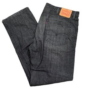 Levi’s 505 Black Jeans Mens 38x32 Straight Leg Y2K Made in Mexico 100% Cotton